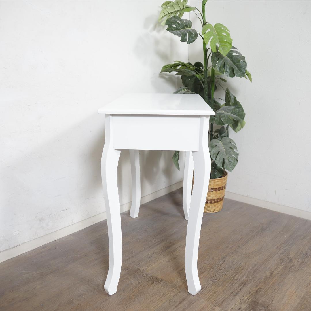 アウトレット家具　デスクテーブル　クリスタル調取っ手　エレガント　姫系