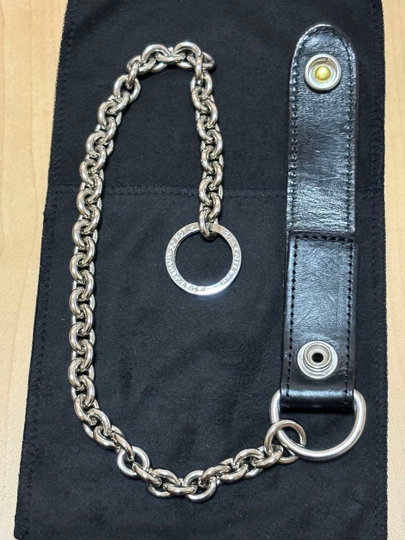【美品】CALEE キャリー 本革 ウォレットチェーン