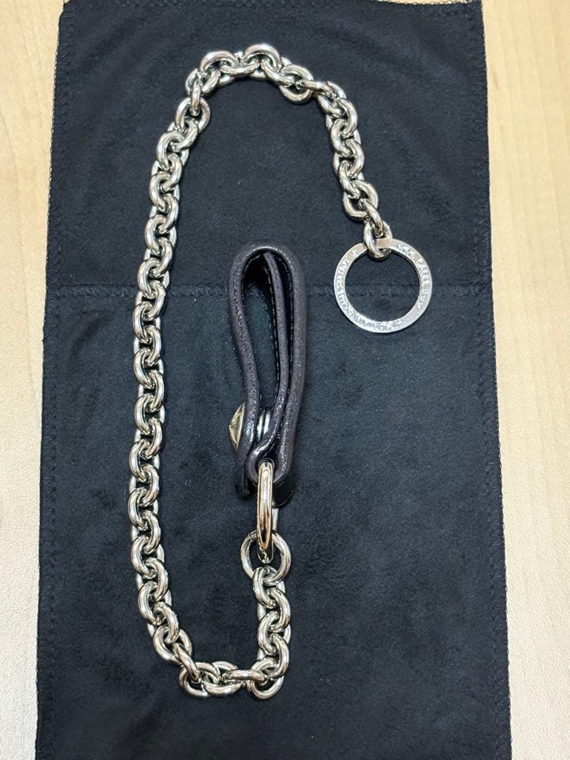 【美品】CALEE キャリー 本革 ウォレットチェーン