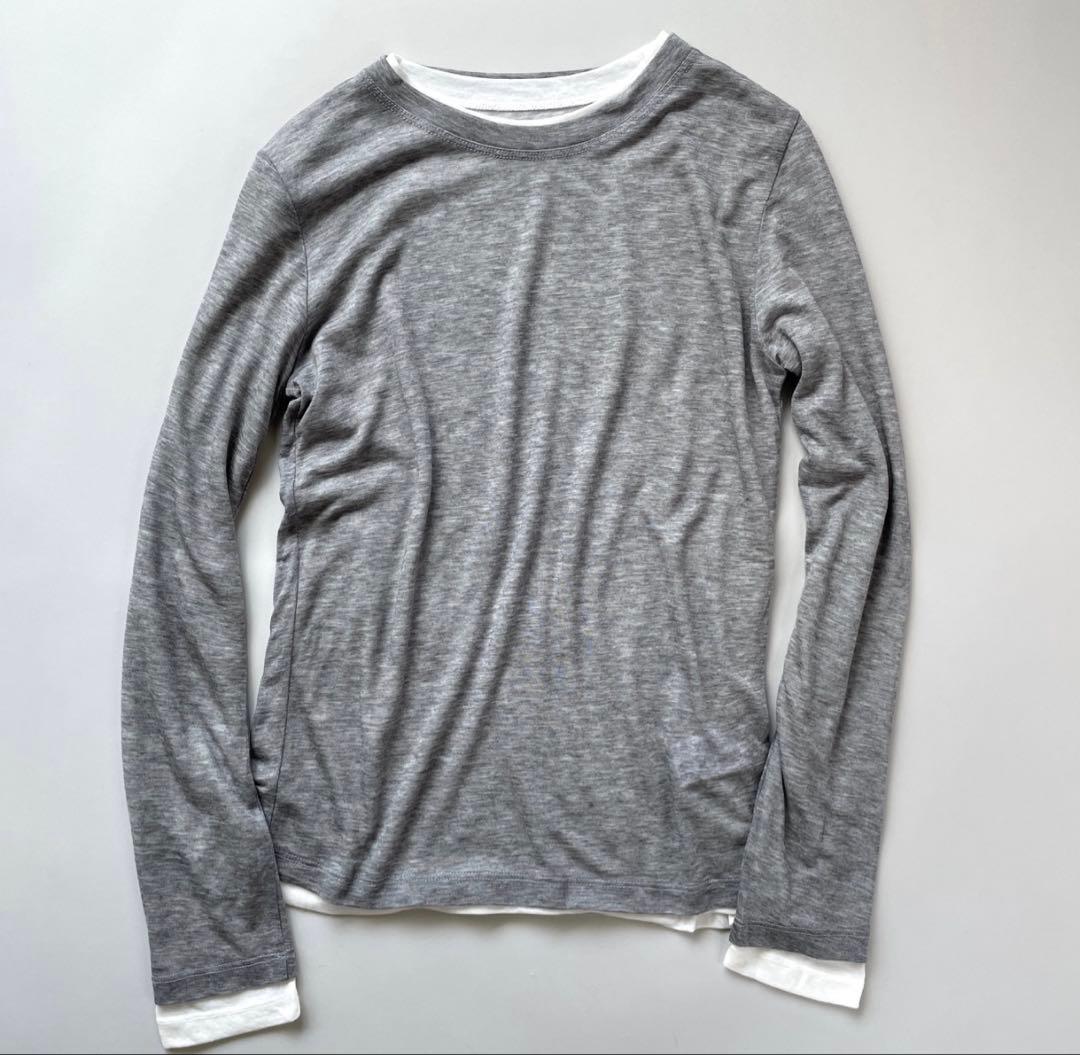 Galon de OHAO レイヤードセットプルオーバー　グレー