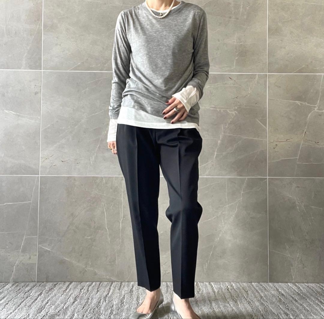 Galon de OHAO レイヤードセットプルオーバー　グレー