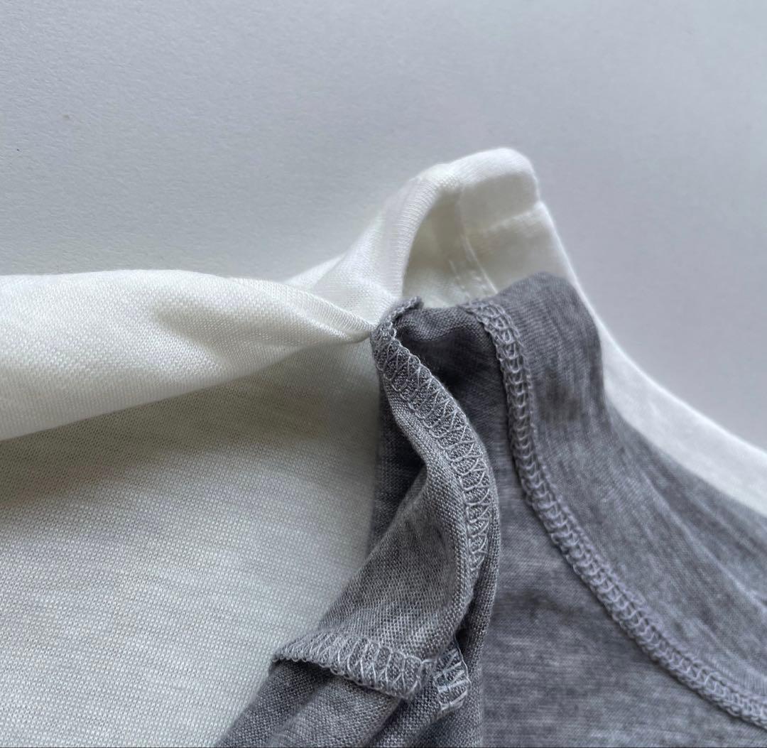 Galon de OHAO レイヤードセットプルオーバー　グレー