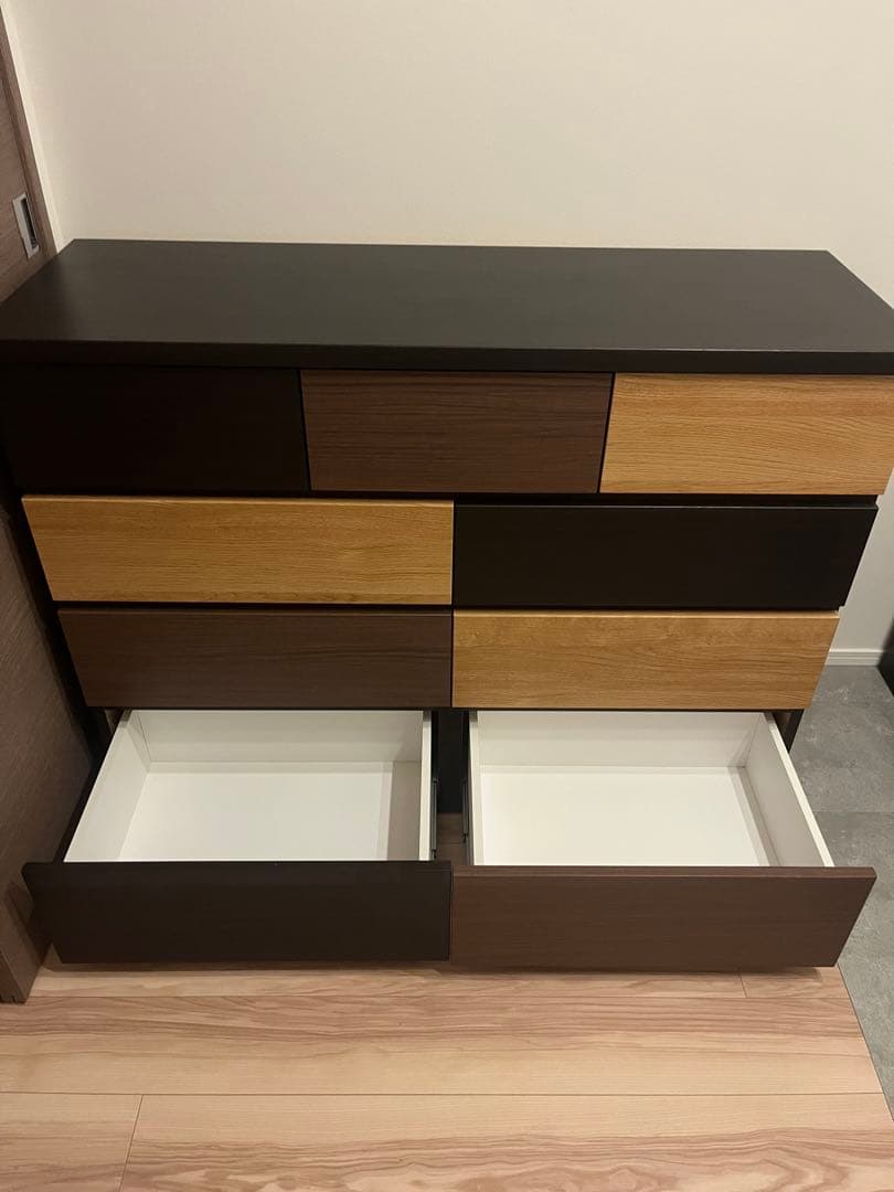 【お値下げ送料込】ニトリ　 ローチェスト　幅120cm　モダンデザイン　カレナ