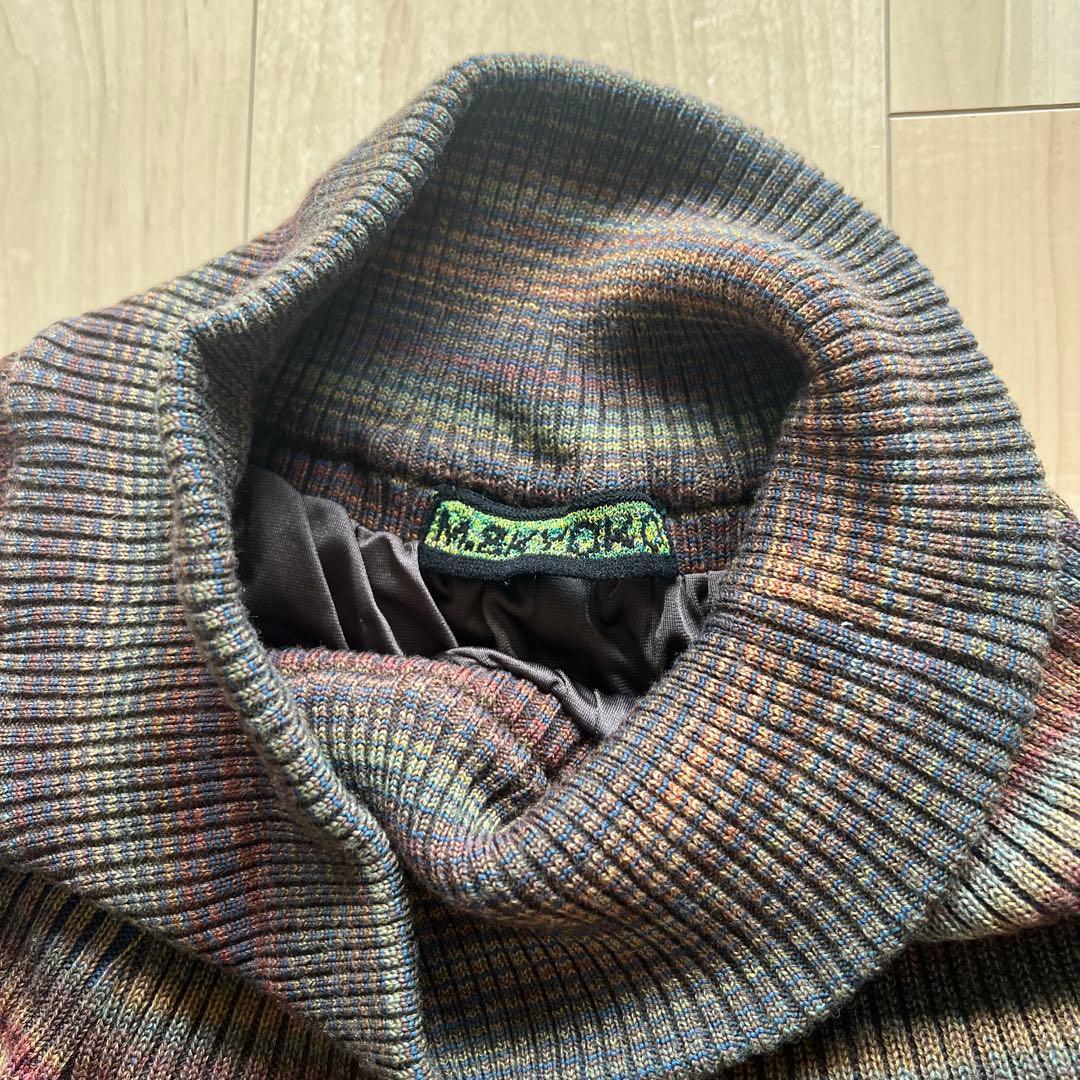 美品♡M&KYOKO ボーダーニットワイドパンツ　M-Lサイズ