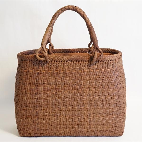 山葡萄　籠　カゴ　かごバック　やまぶどう 細ひご 中布と内ポケット付き