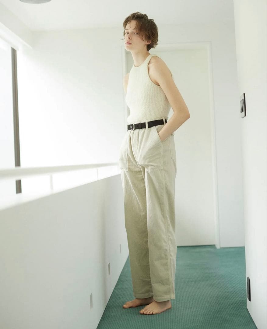 パンツ THE SHISHIKUI CORDUROY BAKER / CREAM 34