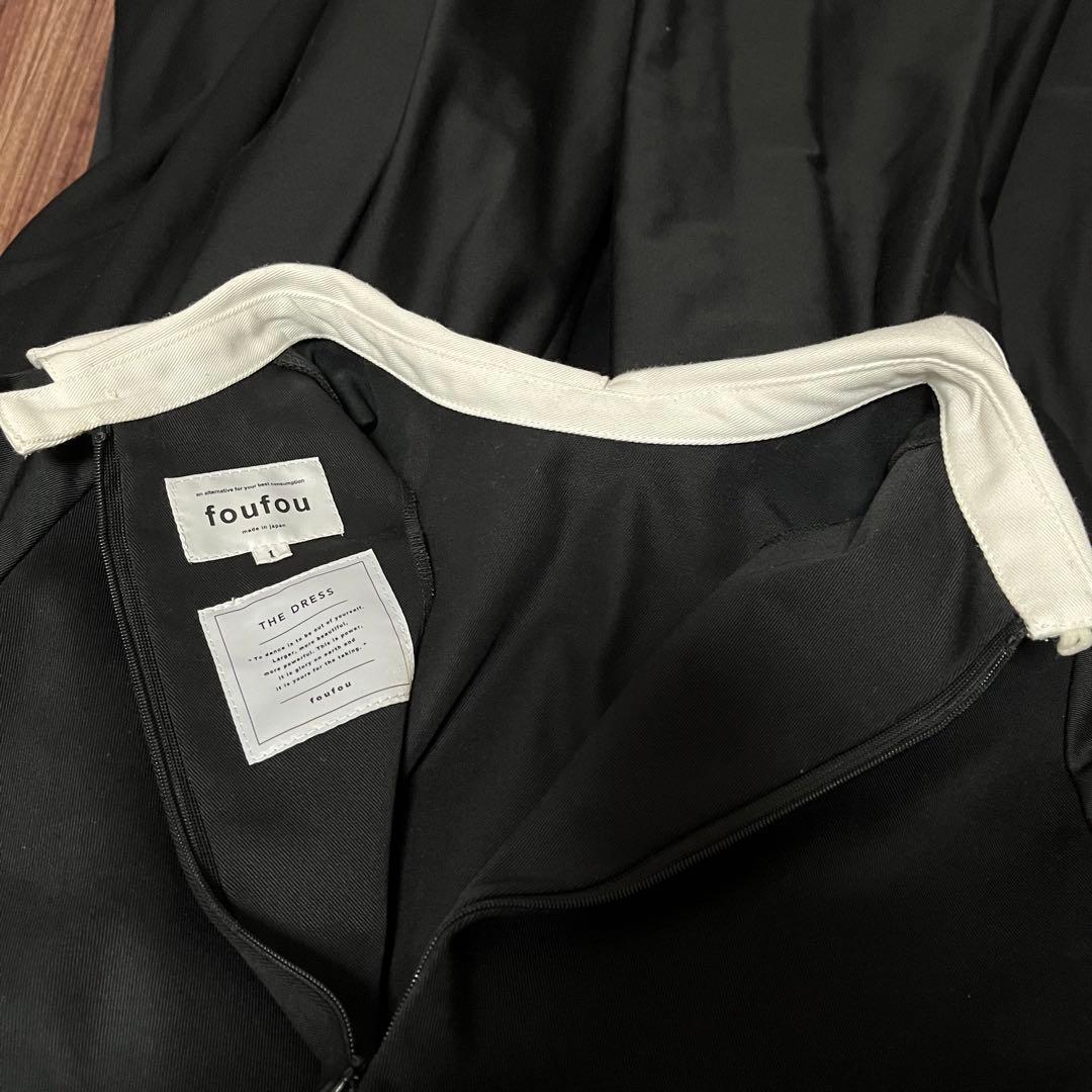 foufou ドレス#32 ダブルカフスバイカラーワンピース