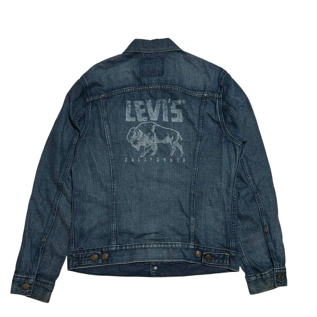 【希少・背面ロゴ】Levi's リーバイス デニムジャケット バッファロー