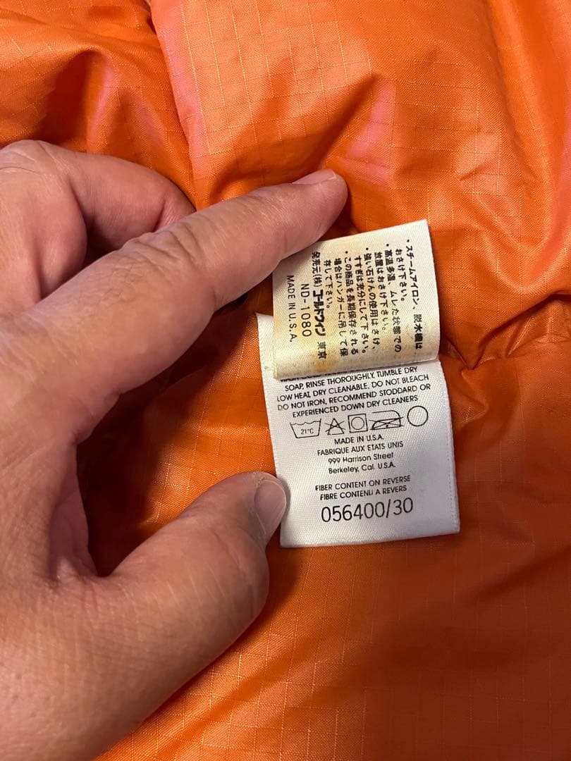 極美品！　ノースフェイス　ダウンベスト　M 茶タグ