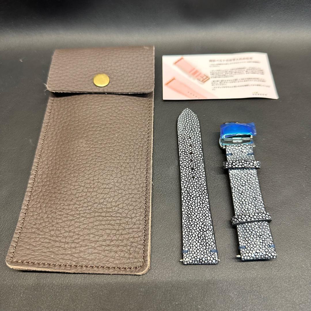 ♡Cb左1007 未使用保管品 VGREEN エイ革 腕時計ベルトのみ