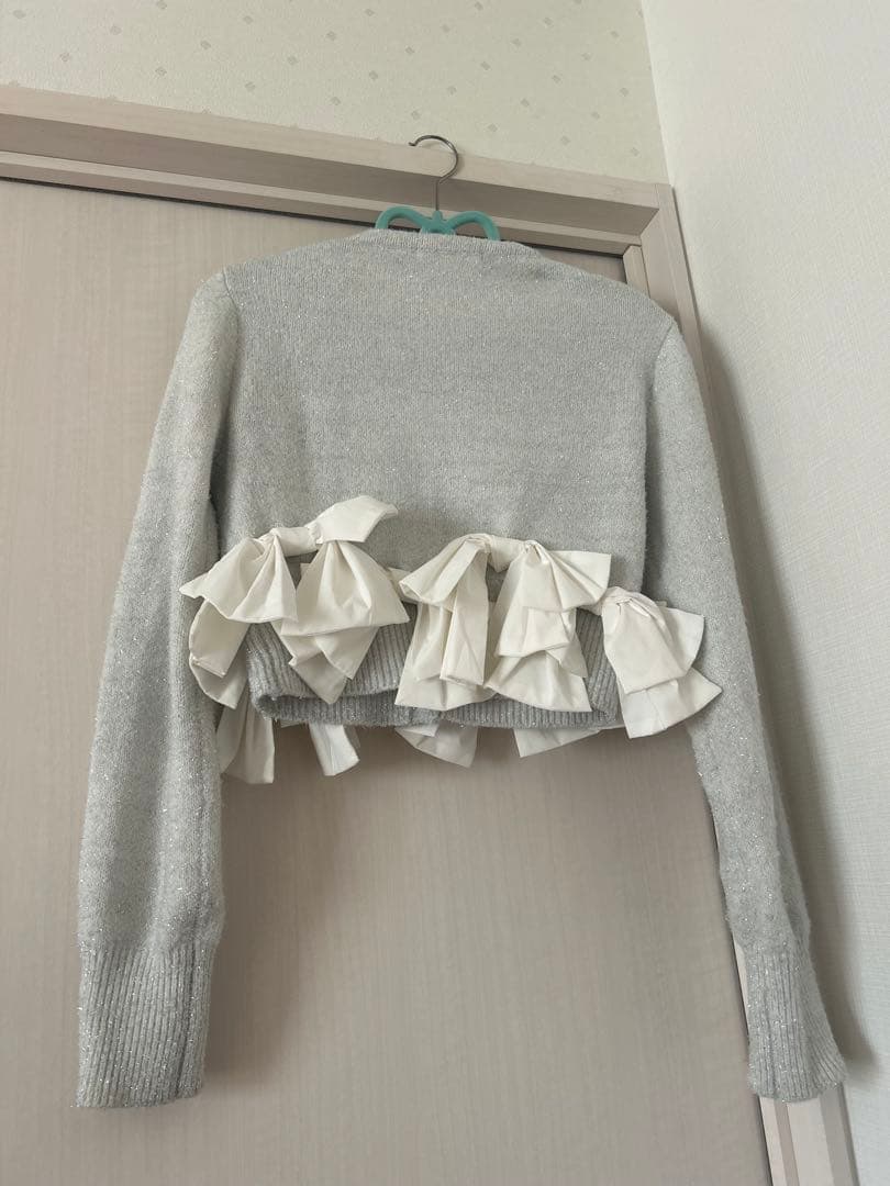 リボンモチーフカーディガン　snidel