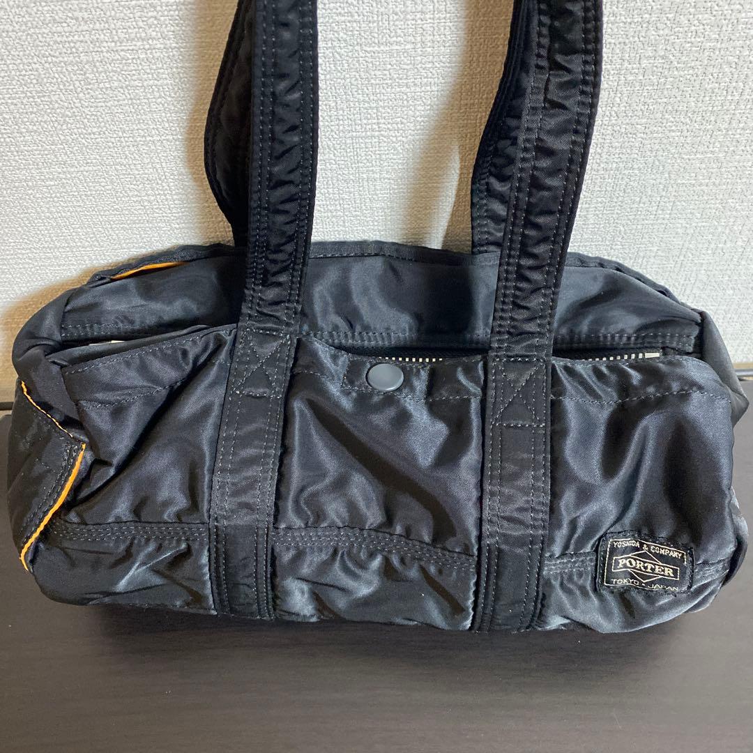 極美品✨ポーター タンカー ミニボストン S ドラムバッグ ブラック