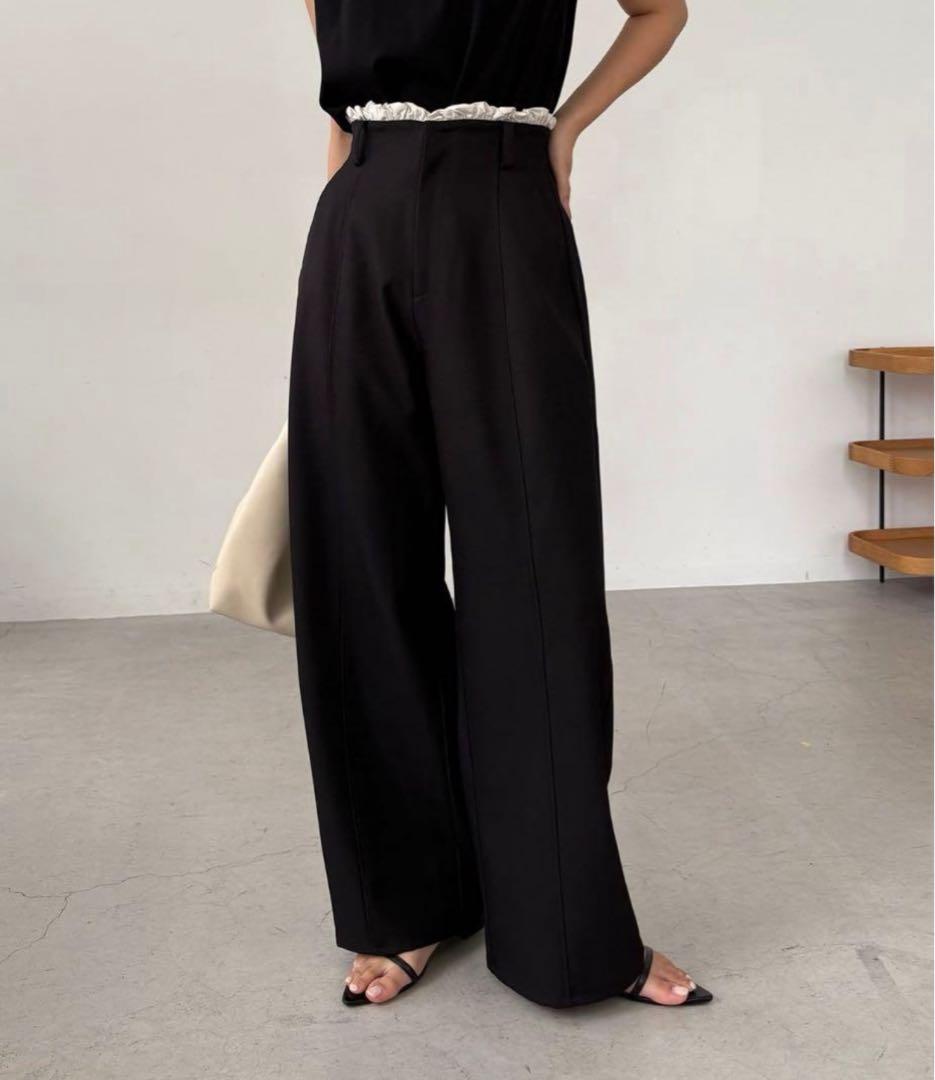 【美品】CAPRICIEUX LE'MAGE フリルウエストパンツ S