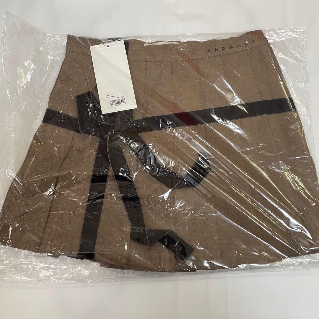 新品未開封　Valentine ribbon mini skirt beige