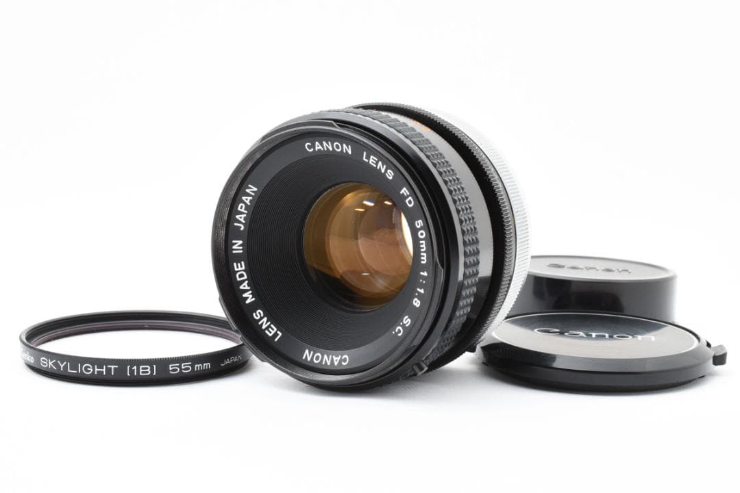超美品 CANON FD 50㎜ f1.8 S.C MF レンズ　B772