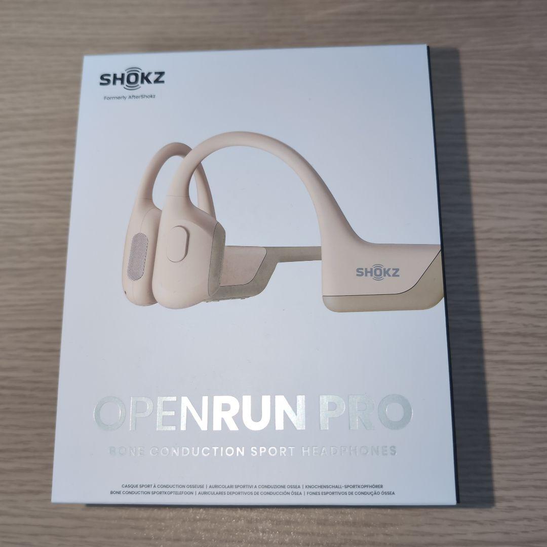 SHOKZ OPENRUN PRO 骨伝導イヤホン ベージュ