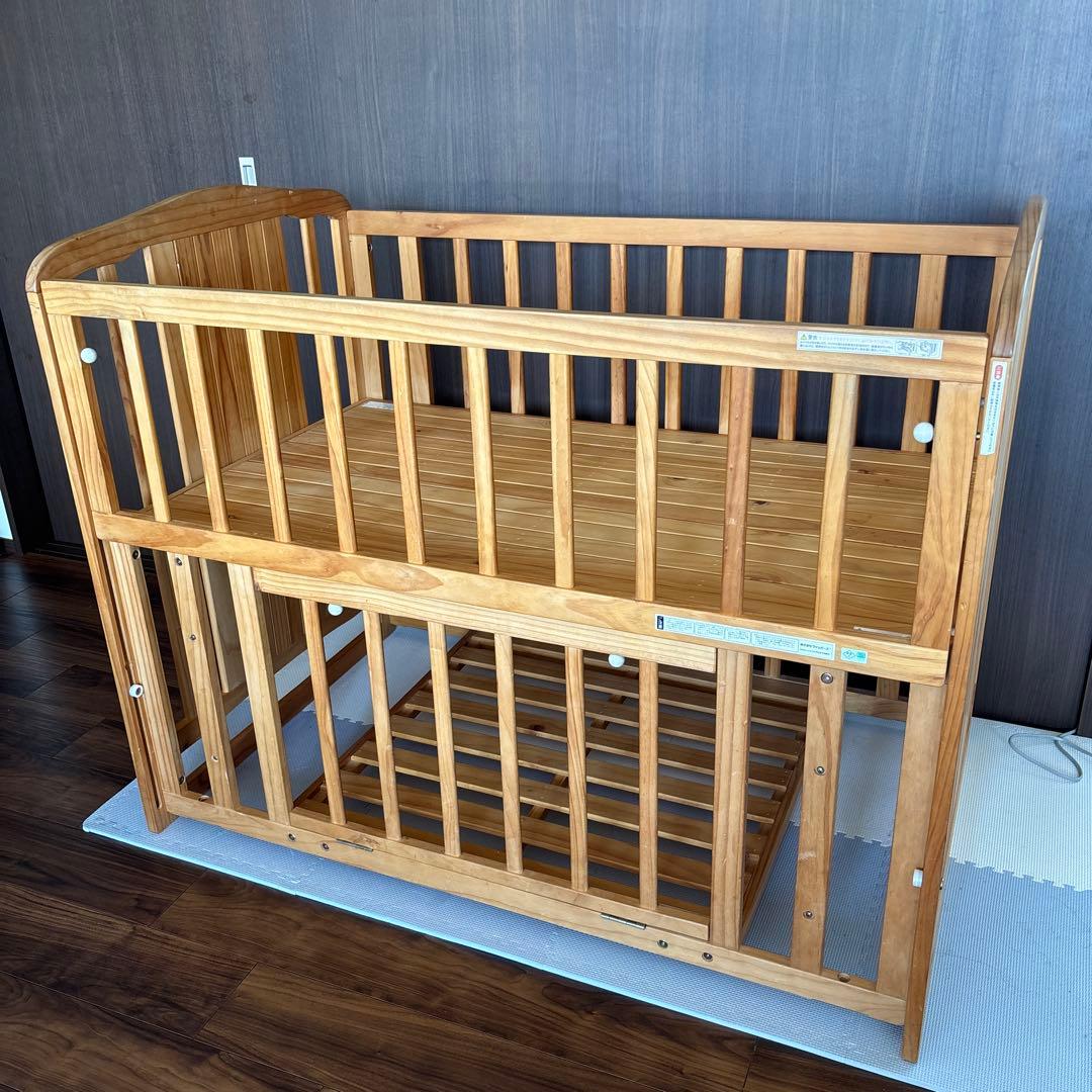 木製 ベビーベッド