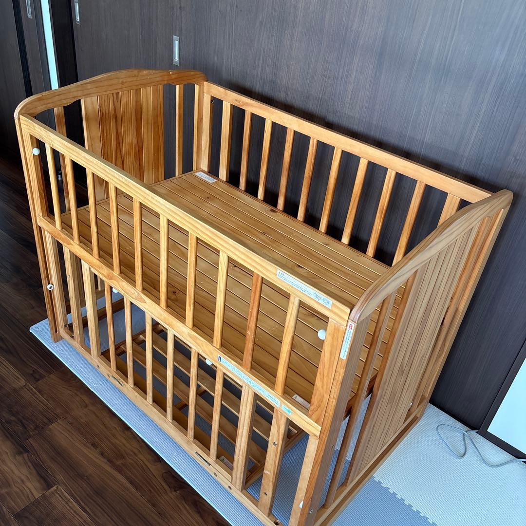 木製 ベビーベッド