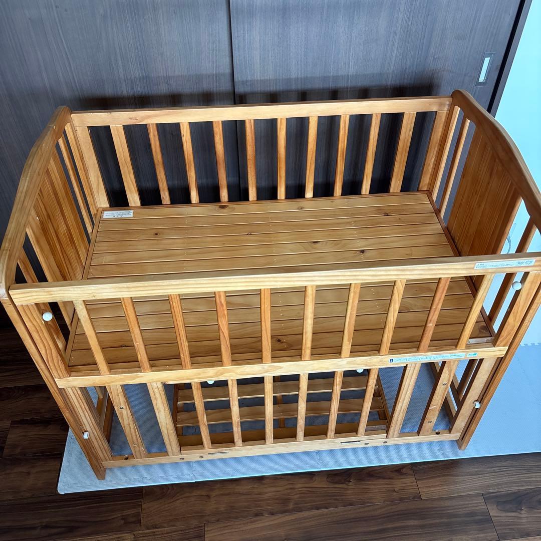 木製 ベビーベッド