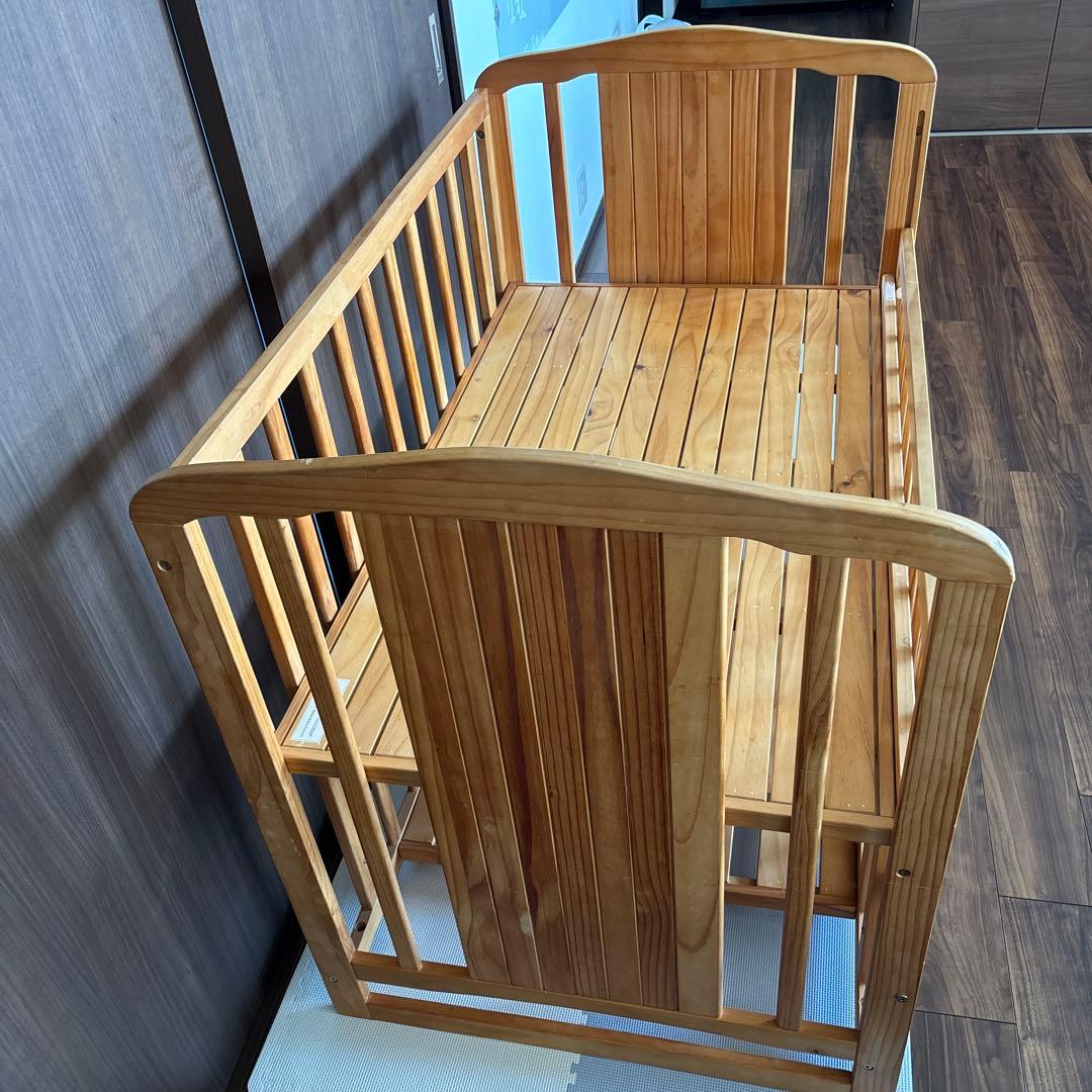 木製 ベビーベッド