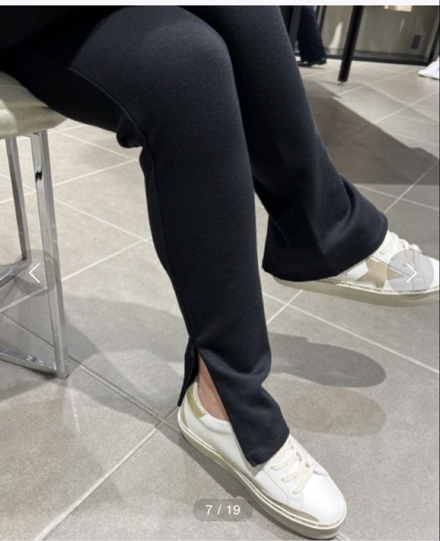 ドゥーズィエムクラス Warm Zip レギンスパンツ36