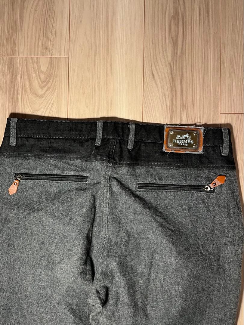 HERMÈS PARIS エルメス ウールスラックス フランス製 ヴィンテージ