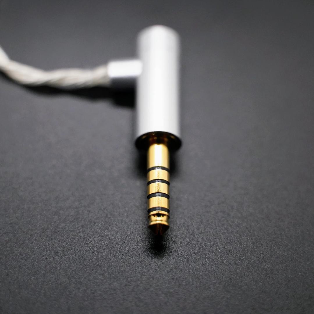 最高峰7N 超冷凍製単結晶銅銀メッキ！リケーブル2Pin/4.4mmL字バランス