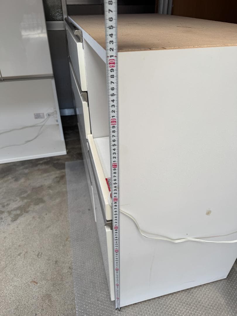 ニトリ　食器棚　ホワイト　キッチンボード