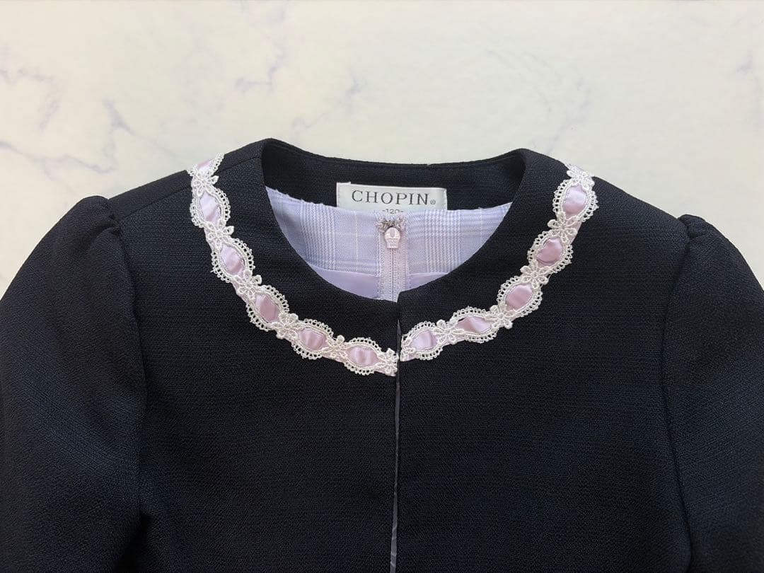 美品　CHOPIN ショパン　セットアップ　120 女の子　ワンピース　ボレロ