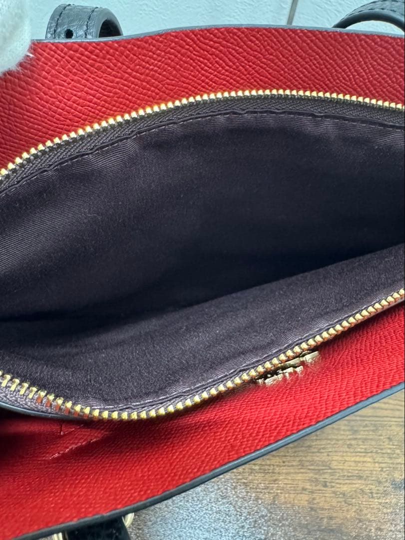 美品 COACH 2way ブラックレザー モリー ショルダーバッグ