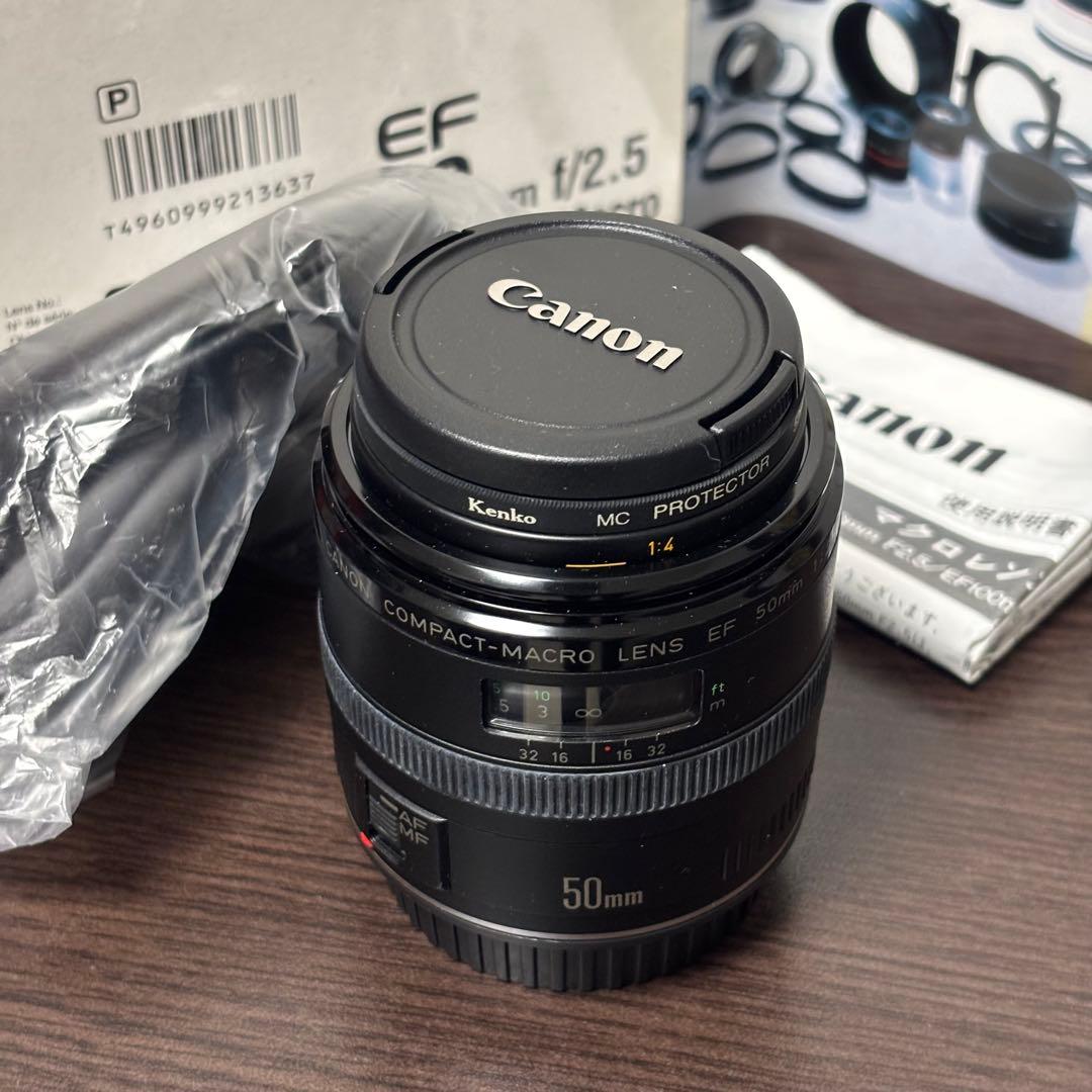 レンズ(単焦点) Canon EF 50mm f/2.5 Compact-Macro