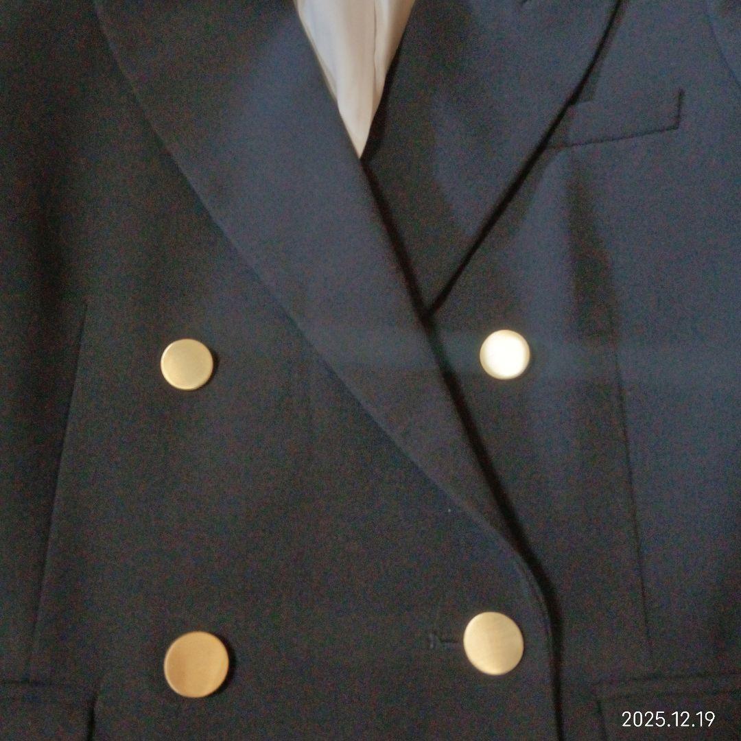 試着のみ　ミラオーウェン　ダブルブレス　金釦　オーバー　紺ブレ