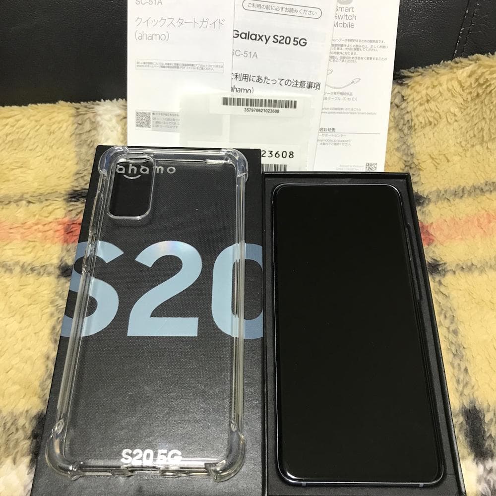 【美品】Galaxy S20 5G SIMフリー◆ケース付き◆判定○◆電池良好◆