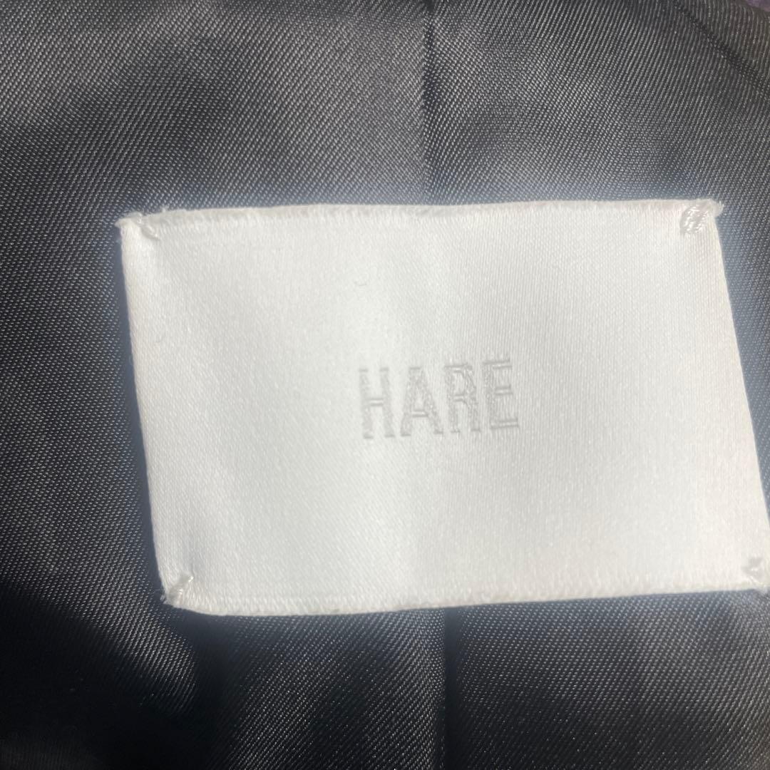 HARE vintageジャガード　ジャケット　紫　ショート丈