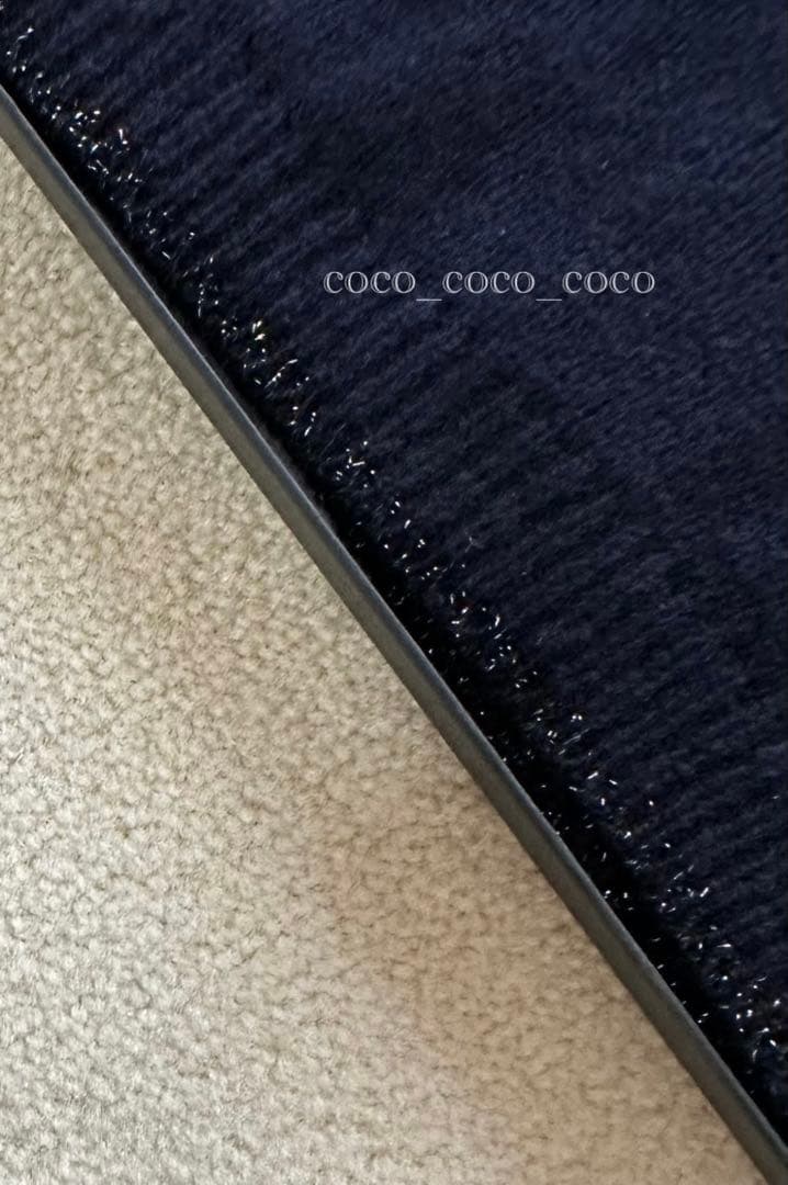 CHANEL シャネル ニット帽　 ネイビー　 ラメ入り　ココマーク　箱付き