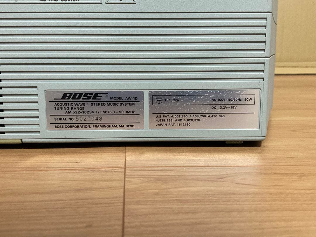 BOSE　AW −1D 　レストア済　動作品