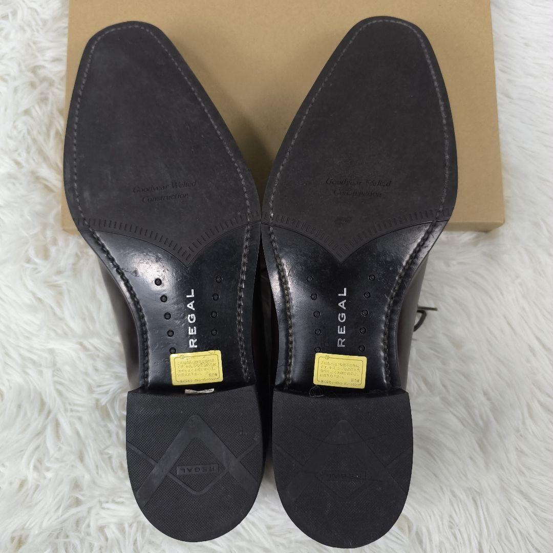 ✨美品✨ リーガル ドレスシューズ スワールトゥ レザー 濃茶 26cm