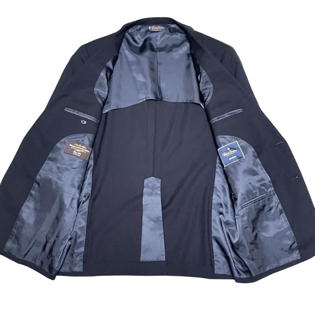 ブルックスブラザーズ カノニコ スーツ 40 W34 ダークネイビー 無地