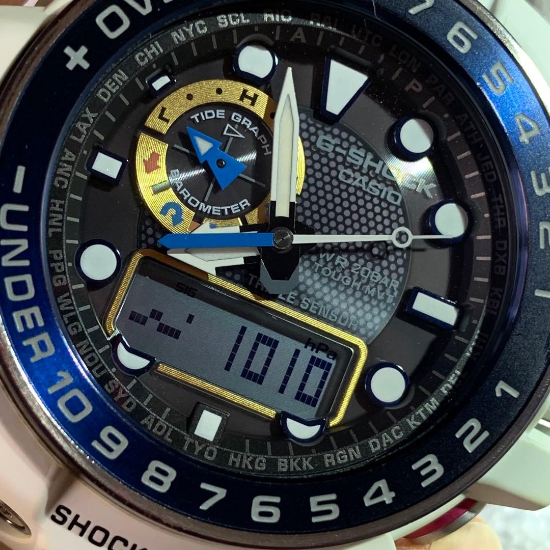 時計 G-SHOCK Gulfmaster GWN 1000 WHITE/GOLD