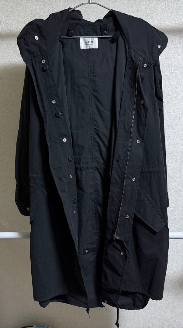 ADAM ET ROPEモッズコート/コットン/ライナー付き/ボア