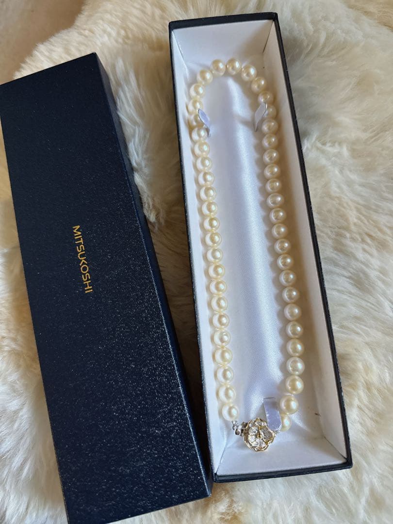 最安値三越あこや真珠パールネックレス
