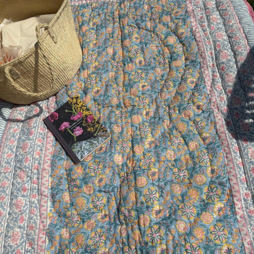 Sブロックプリントキルト