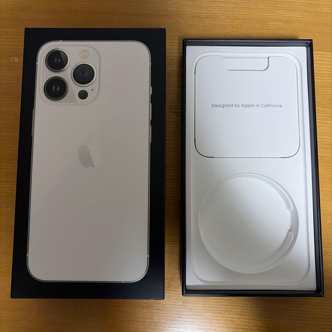 美品 iPhone 13 Pro シルバー 128GB SIMフリー 箱あり
