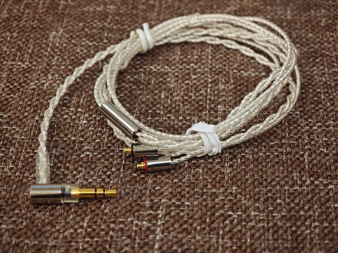 Final Audio C106 MMCX シルバーコートケーブル 3.5mm