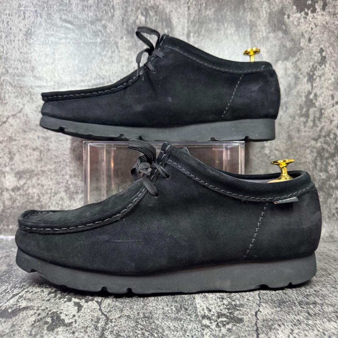 【大特価】クラークス ワラビー ゴアテックス 黒 スエード 26.5cm