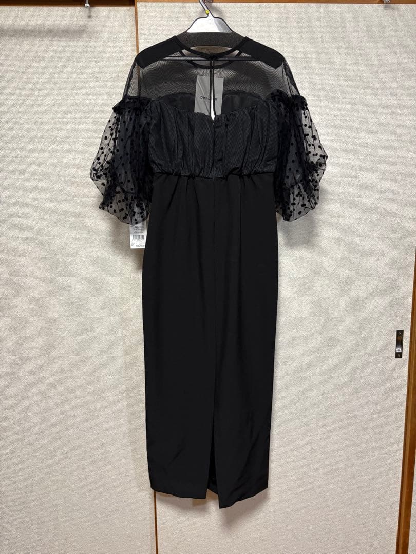 DONOBAN フロッキードットワンピース/オケージョンドレス