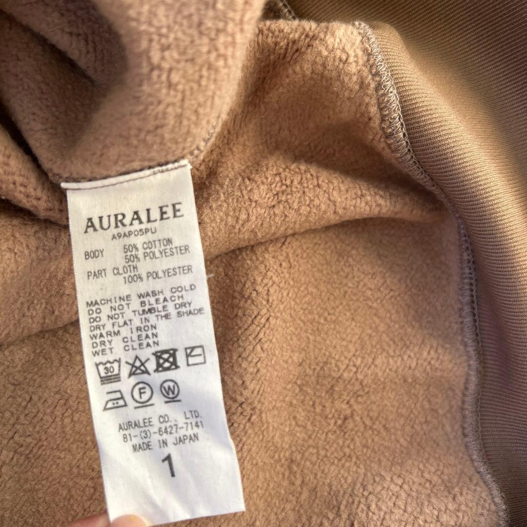 AURALEE ブラウン フード付きパーカー サイズ1