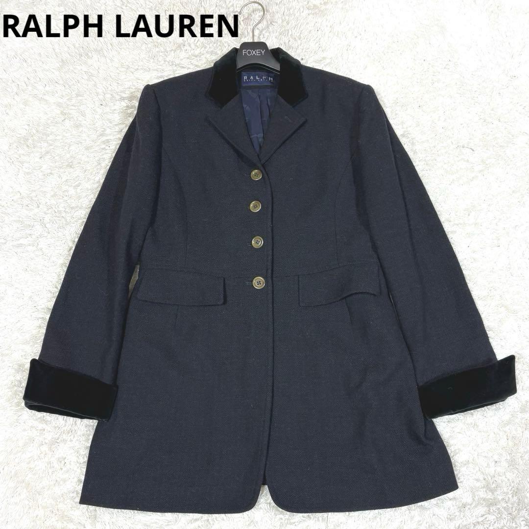 ラルフローレン 大きいサイズ　ヘリンボーン　ベロア　コート　15