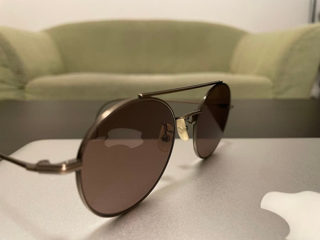 999.9 フォーナインズ feelsun ラウンドサングラス 純正ケース付き