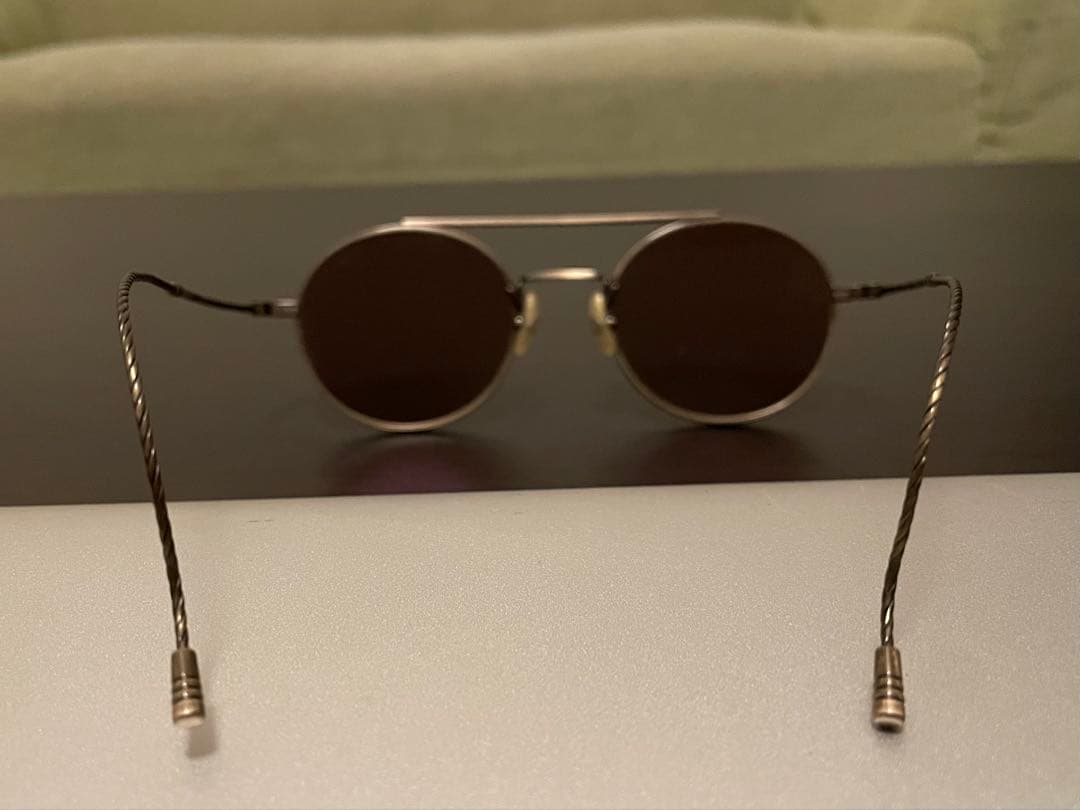 999.9 フォーナインズ feelsun ラウンドサングラス 純正ケース付き